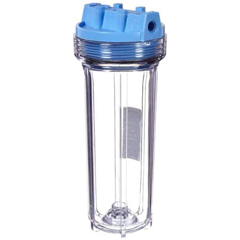 inline water filter with metal housing|inline filter housing clear.